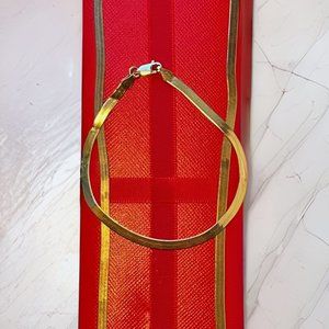 Ralph Lauren Gold Plated 925 Italian Silver Bracelet and Necklace Set